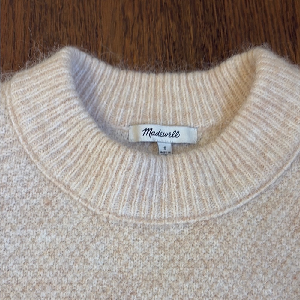 Madewell Cable Havener Pullover Sweater size small - Picture 3 of 6